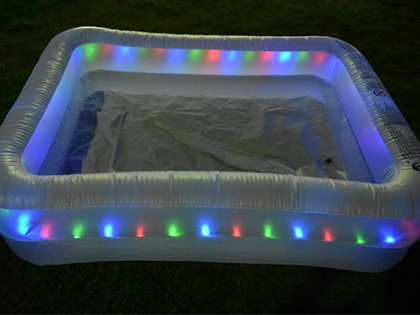 glowing vinyl pool