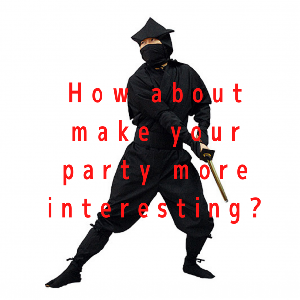 (English) How about make your party more interesting with Ninja costume?